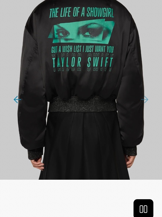 Taylor Swift Jackets & Blazers - Taylor Swift "Got a Wi$hli$t" Bomber Jacket Black Satin size Large BRAND NEW